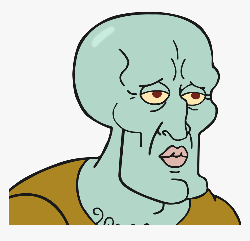 The Resemblance Is Uncanny Handsome Squidward Png Transparent Png