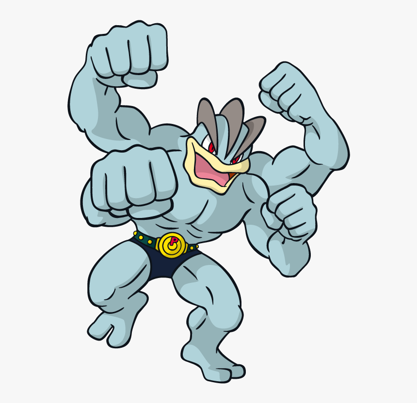 Machamp Pokemon Character Vector Art Pokémons Machamp HD Png Download kindpng