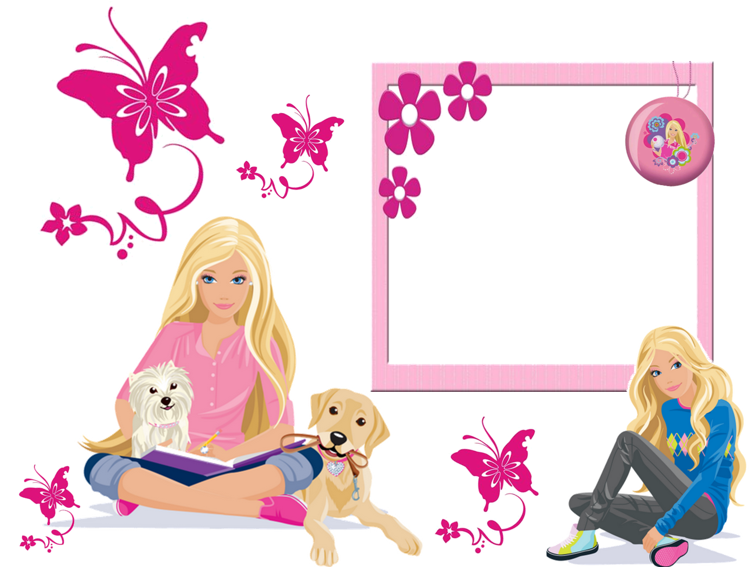 barbie clipart drawing