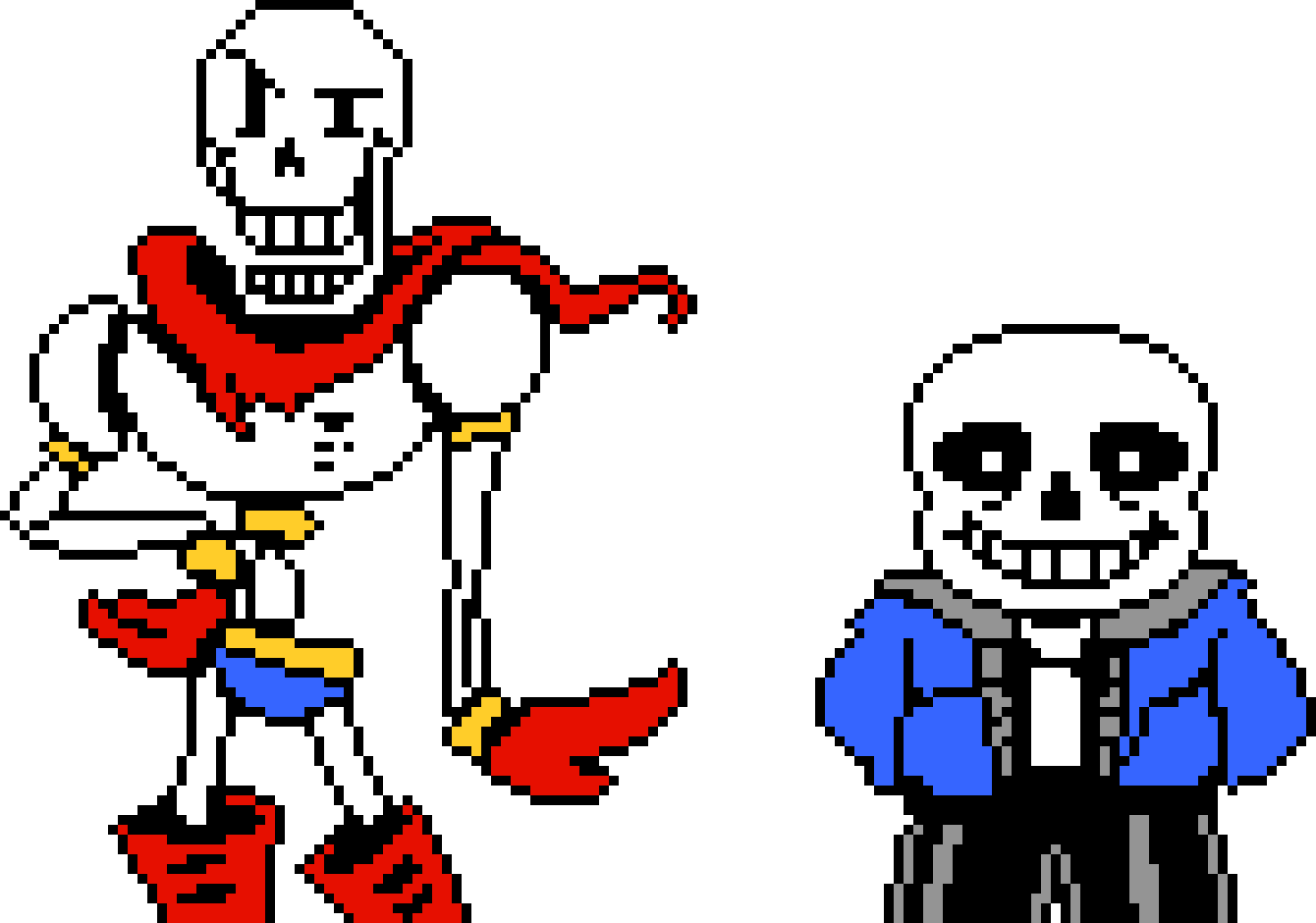 Ink Sans And Ink Papyrus, HD Png Download , Transparent Png Image