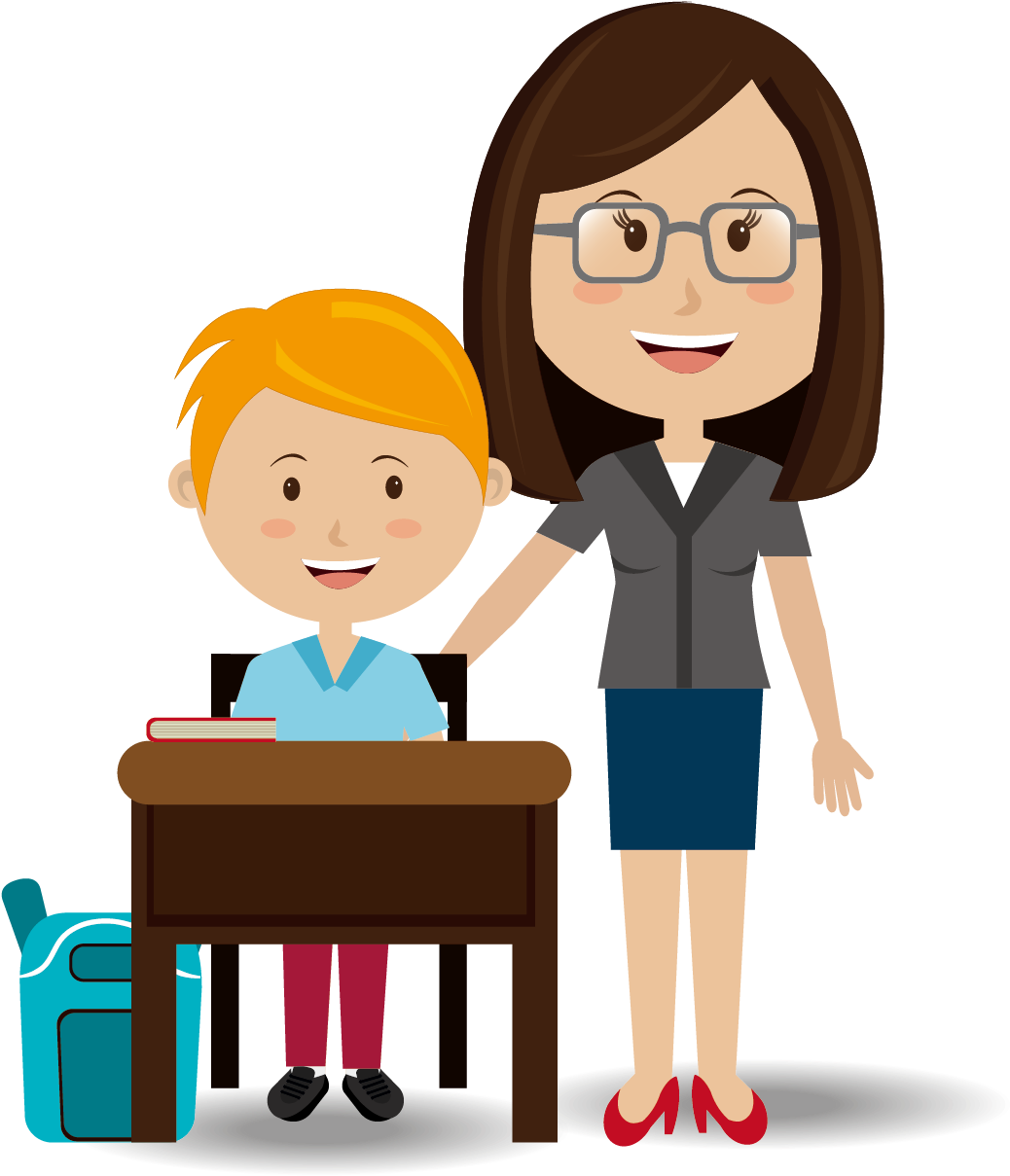 Student Teacher Student Teacher Education Clip Art - Cartoon Teacher ...