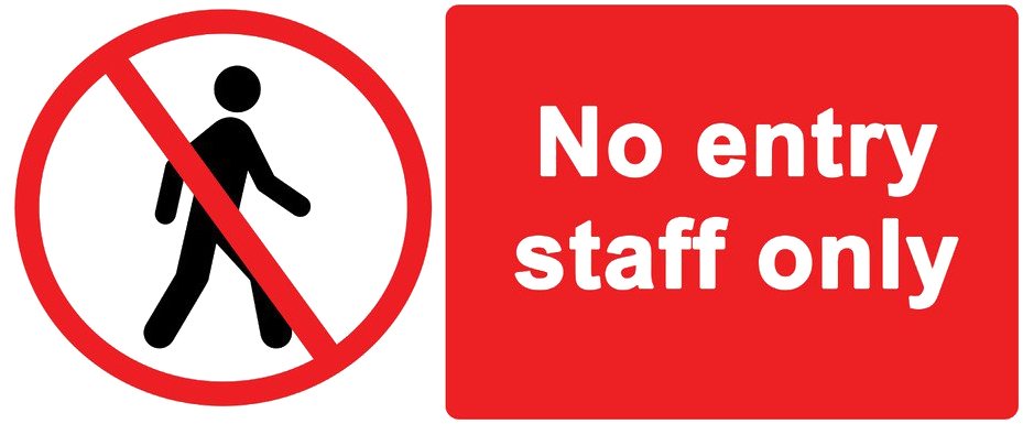 Download Staff Only Png - Staff Only Sign, Transparent Png - kindpng