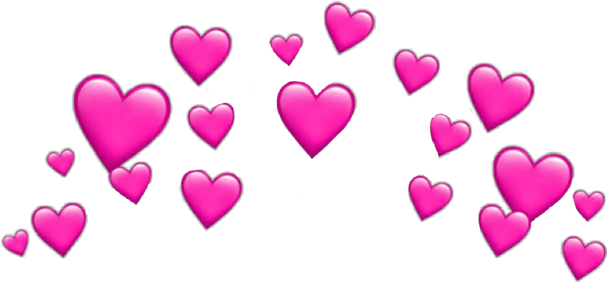 Transparent Heart Crown Png - Heart Emoji Transparent Background, Png ...