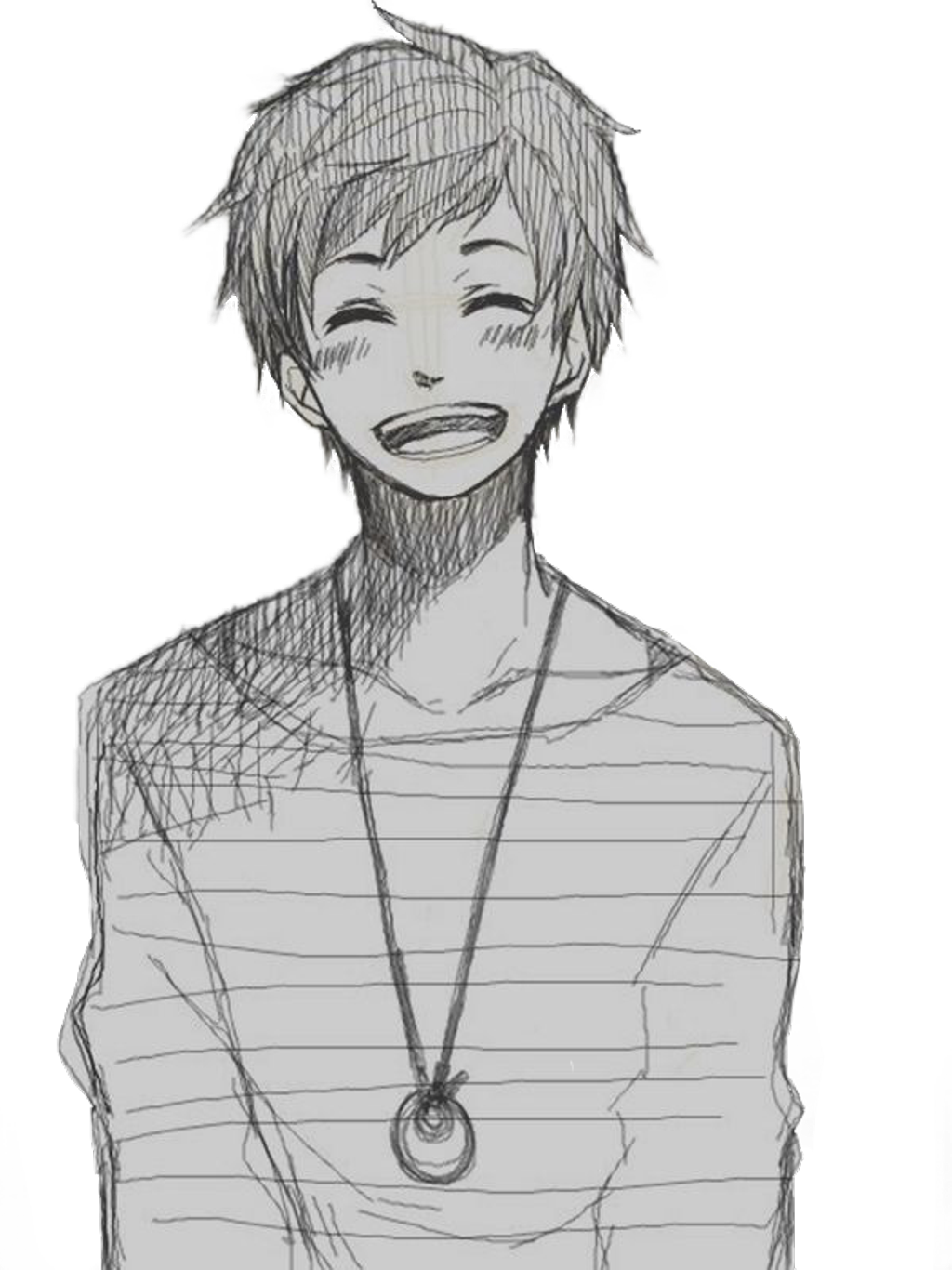 Anime Smile Png - Draw Anime Boy Hair, Transparent Png, free png ...