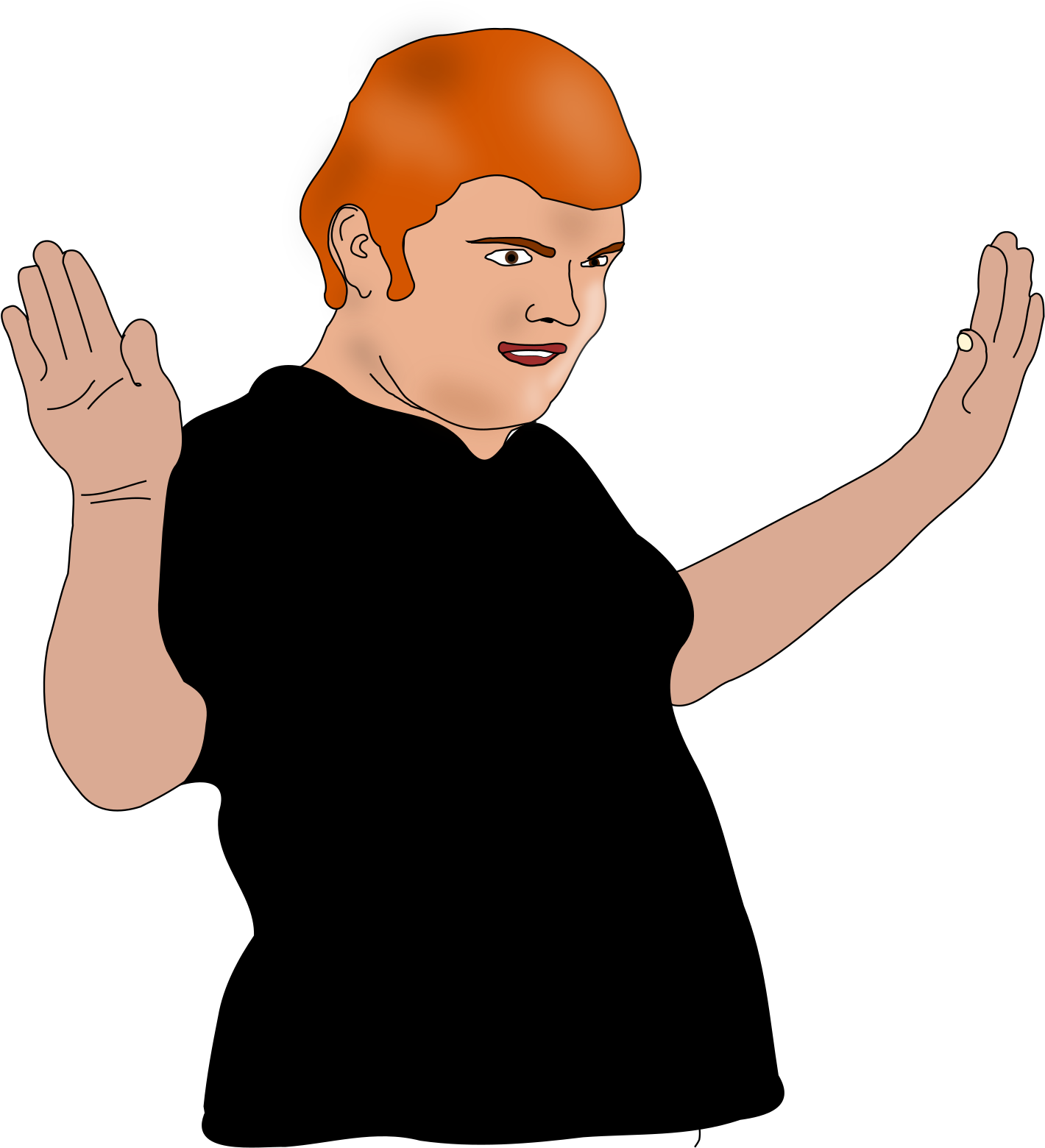 Person With Hands Up Clipart , Png Download - Person With Hand Up ...