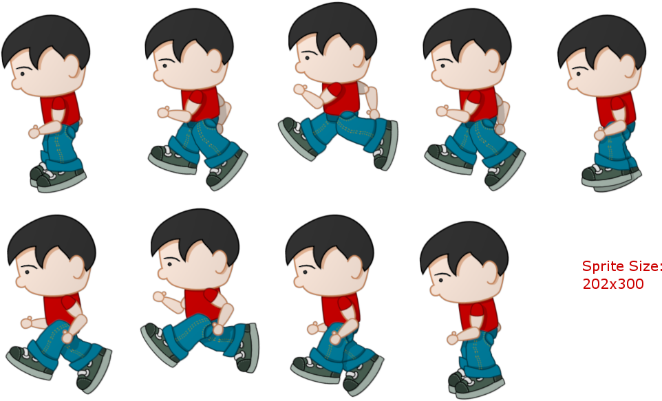 2d Sprite Sheets Png - Character Sprite Sheet Png, Transparent Png