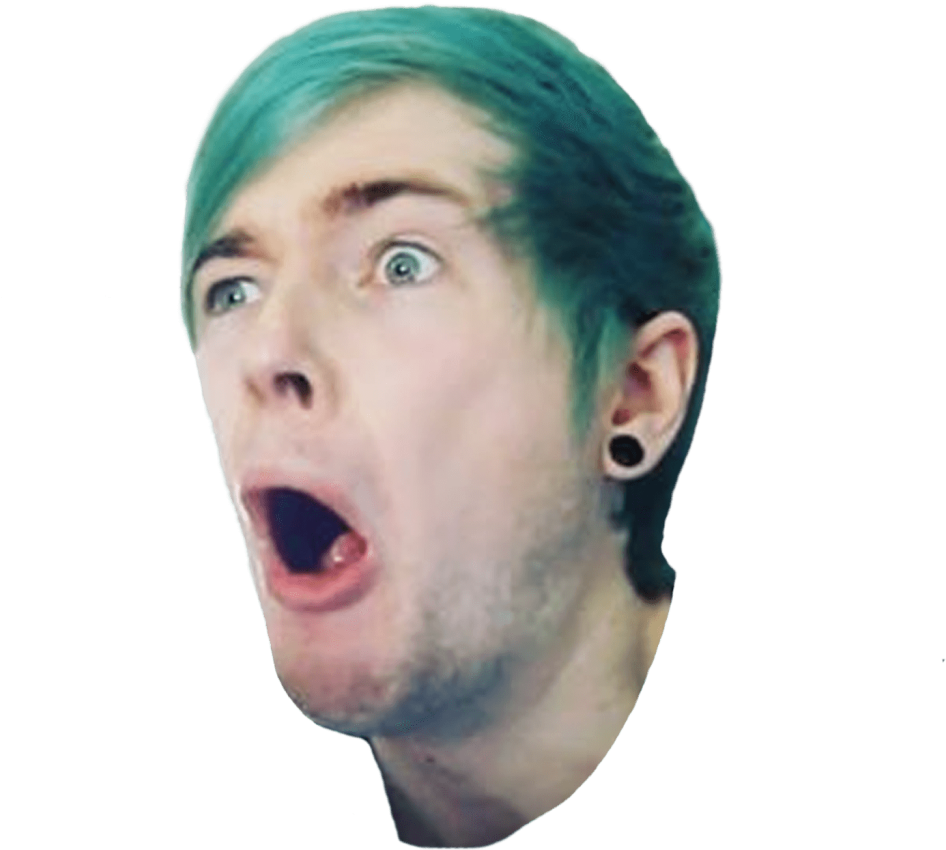 Transparent Surprised Face Png - Dantdm Memes, Png Download, free png ...