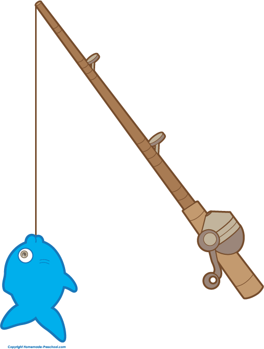 fishing poles clipart
