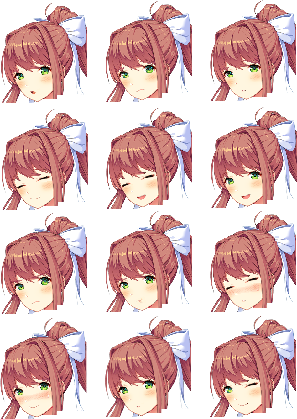 Monika Ddlc All Sprites Png Download Ddlc Lewd Sprites Transparent