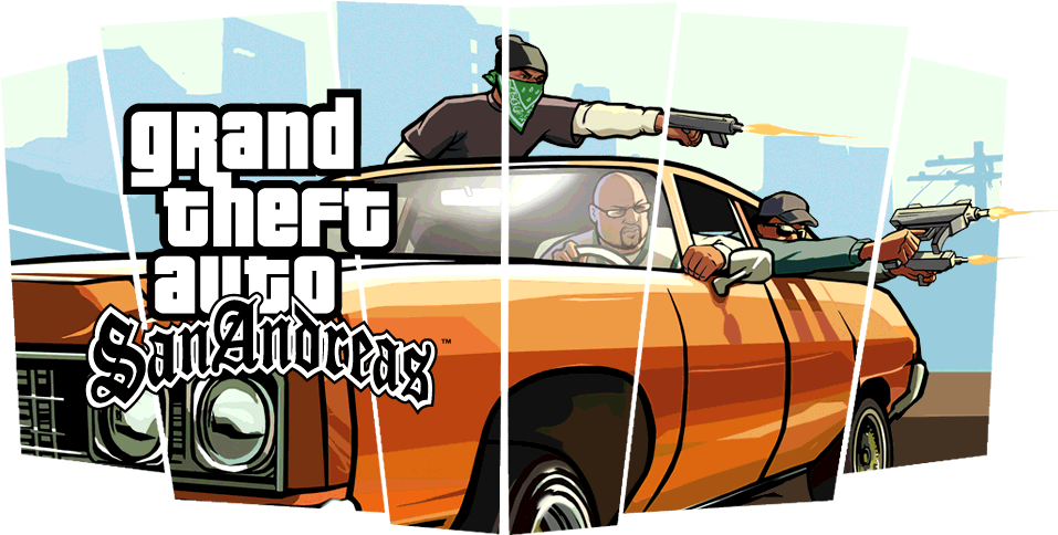 Download Grand Theft Auto - Gta San Andreas Ps2 Box Art Png Gta San Andreas  Ps2 Iso,Grand Theft Auto Png - free transparent png images 