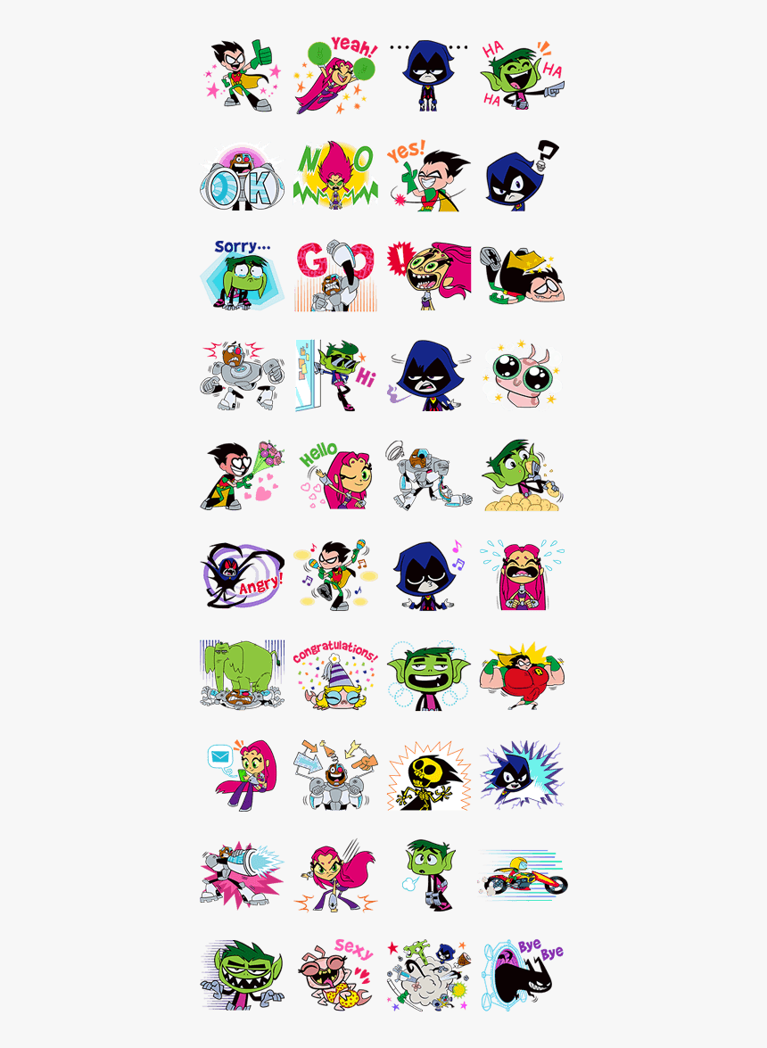 Teen Titans Go Stickers, HD Png Download, Free Download