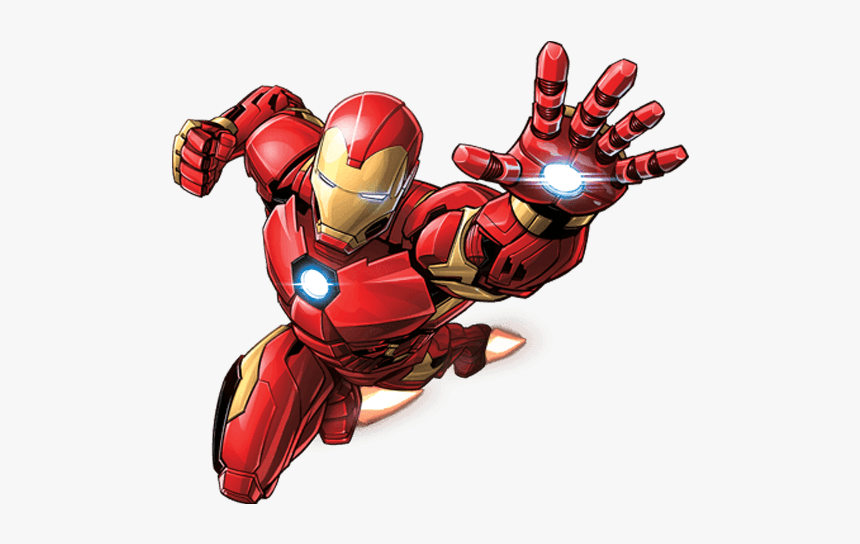 iron man flying vector