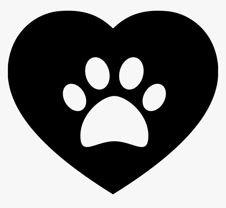 Dog Pawprint On A Heart - Corazon Con Huella De Perro, HD Png Download, Free Download