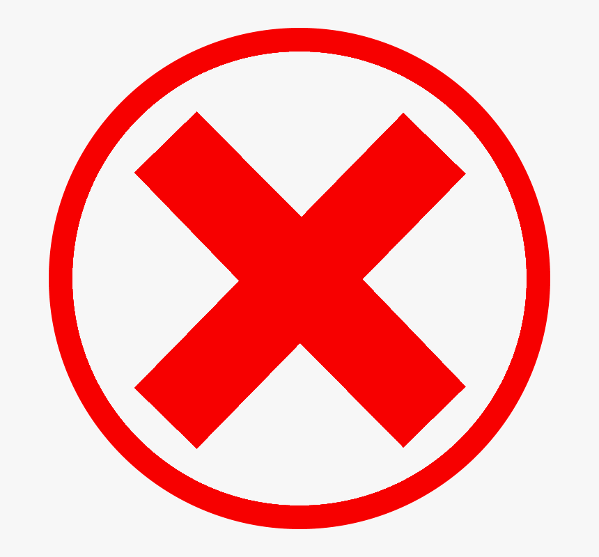 Red Cross Mark Download Png - Red Circle With X, Transparent Png, Free Download