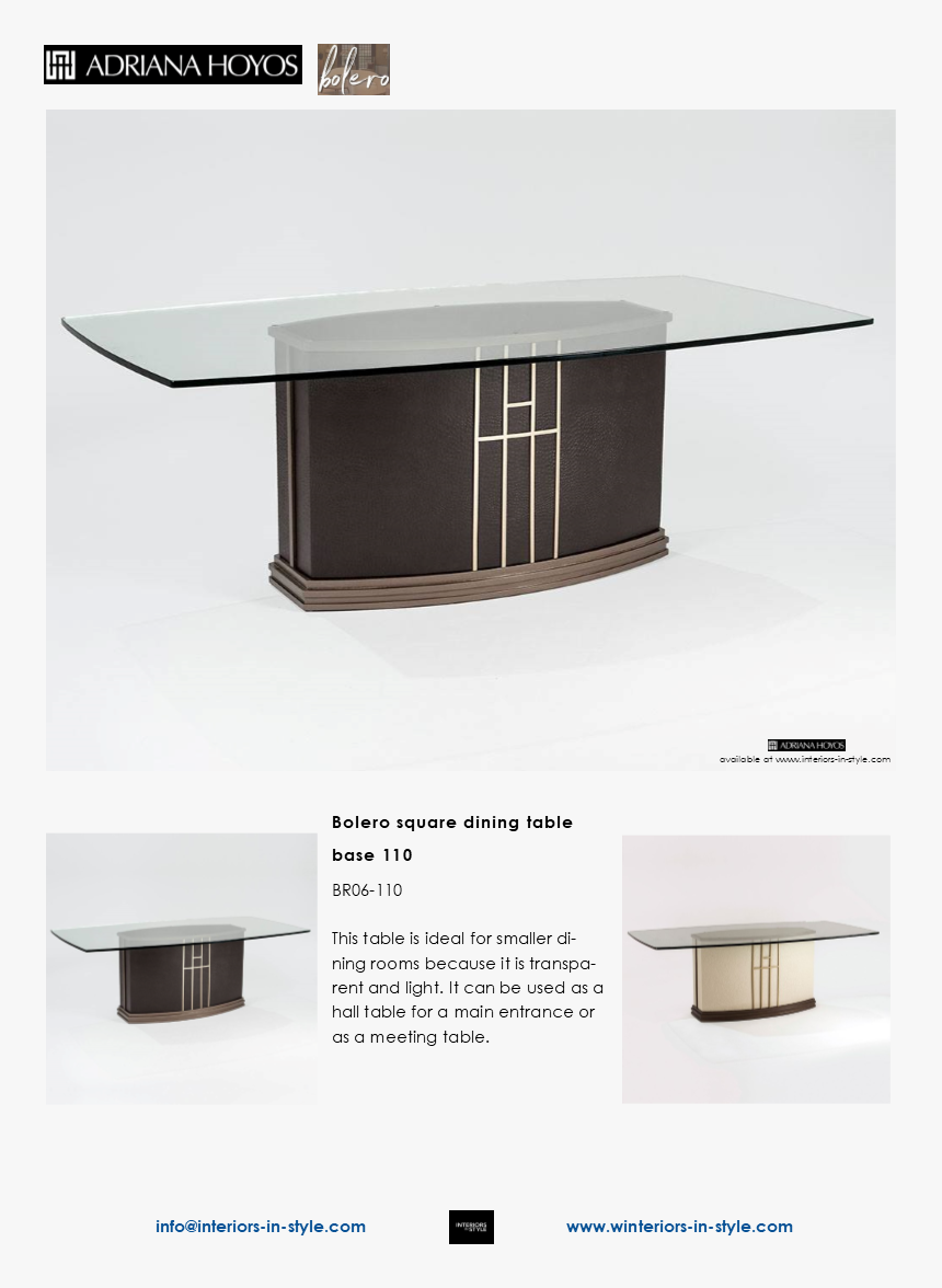 Bolero Square Dining Table Base 110 This Table Is Ideal - Coffee Table, HD Png Download, Free Download