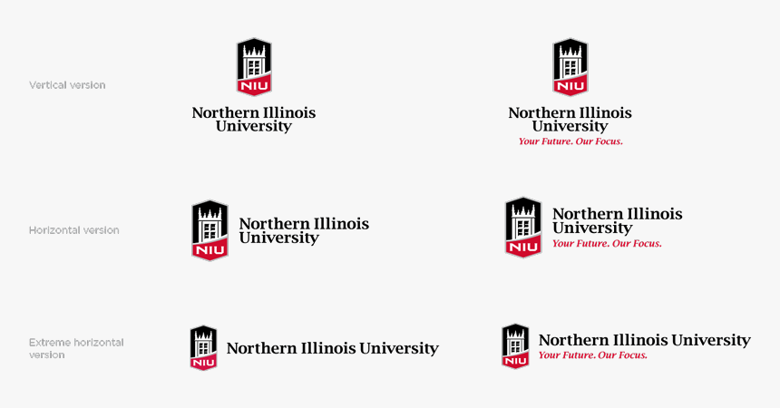 Niu Logo Configurations - Northern Illinois University, HD Png Download, Free Download