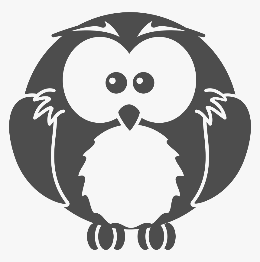 Owls Vector Black N White, HD Png Download, Free Download