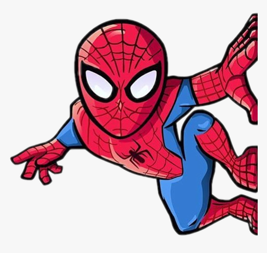 Spiderman Sticker Clipart , Png Download - Spiderman Cartoon Hd Png,  Transparent Png - kindpng