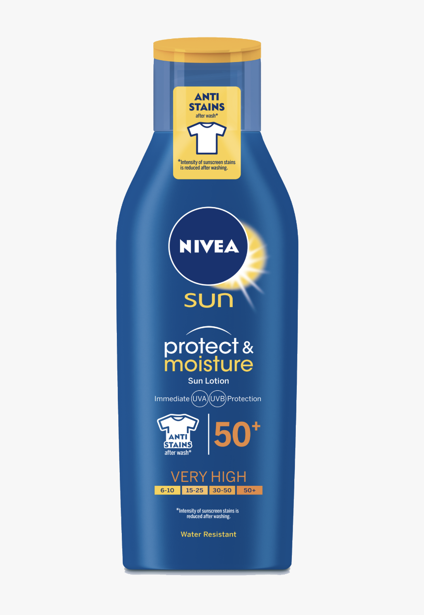 Transparent Moisture Png - Nivea Sun Protect And Hydrate 50, Png Download, Free Download