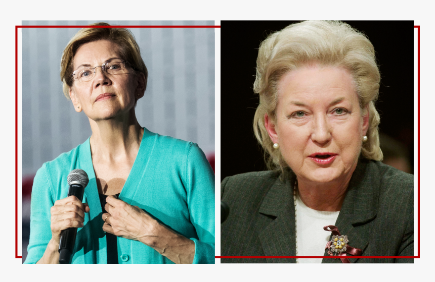 Maryanne Trump Barry And Elizabeth Warren - Trump's Sister, HD Png Download, Free Download