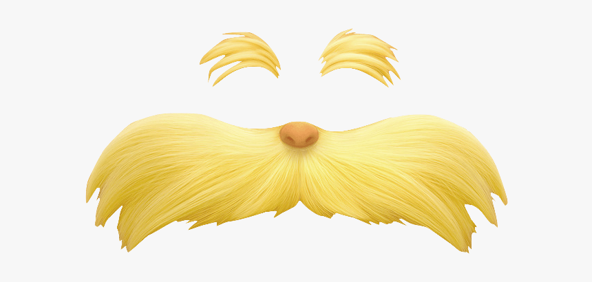 The Lorax Eyebrow And Moustache - Lorax Moustache, HD Png Download, Free Download