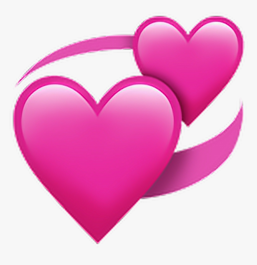 Whatsapp Emotions Emotion Emoji Heart Pink - Whatsapp Heart Emoji Png, Transparent Png, Free Download
