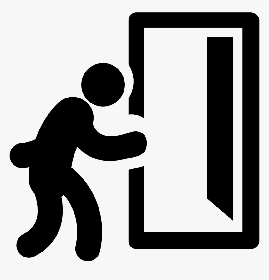 Transparent Exit Door Png - Walking Out The Door Clipart, Png Download, Free Download