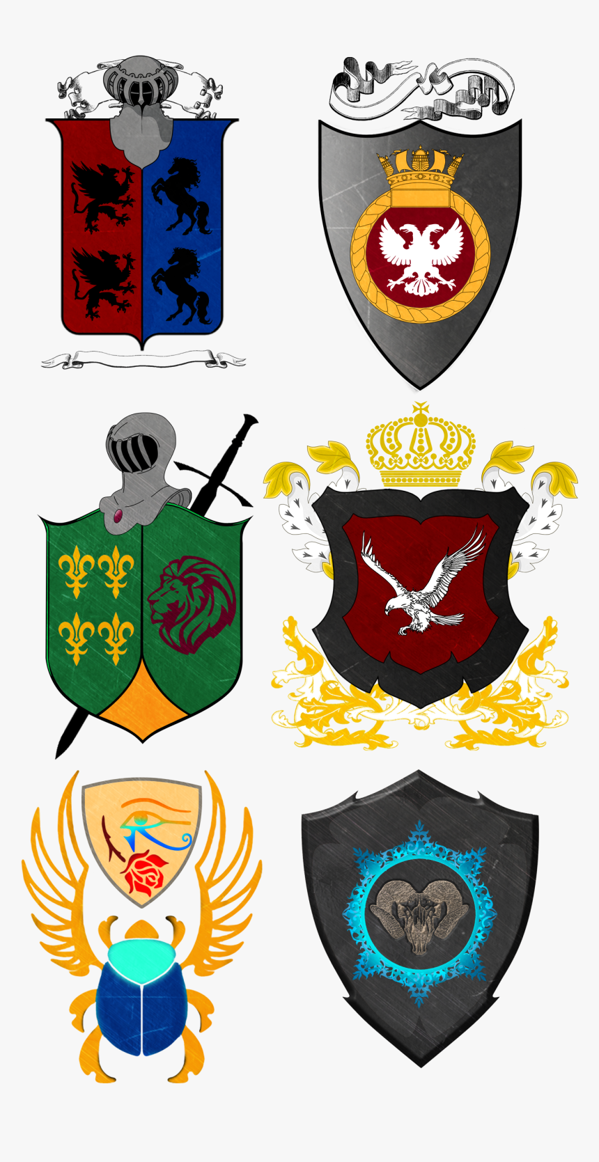 Adoptable Shield Crest Logo Set 3 By Wolfspirit1993 - Emblem, HD Png ...