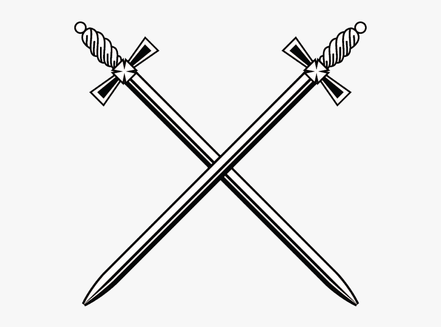 Medieval Crossed Swords Transparent, HD Png Download kindpng