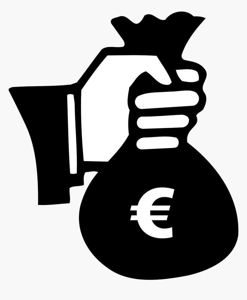 Money Bag Silhouette Png, Transparent Png, Free Download