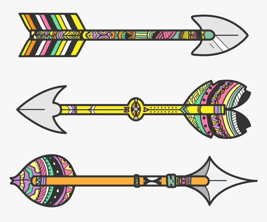 Vector Tribal Arrow - Tribal Transparent Arrow Clip Art, HD Png Download, Free Download