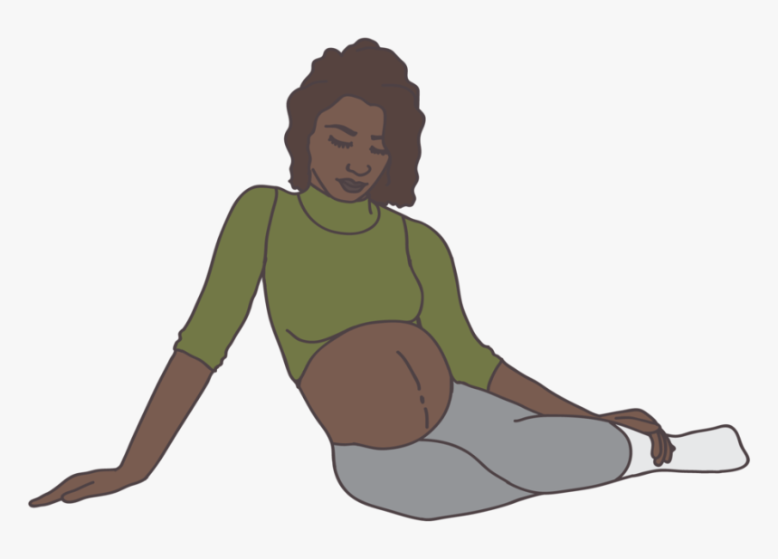 6 Pregnant People-06 - Sitting, HD Png Download, Free Download