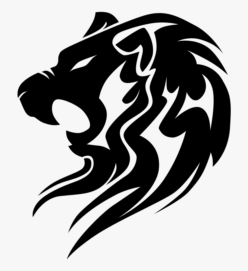 Lion Head Vector Png Download - Lion Head Tribal Tattoo Design ...