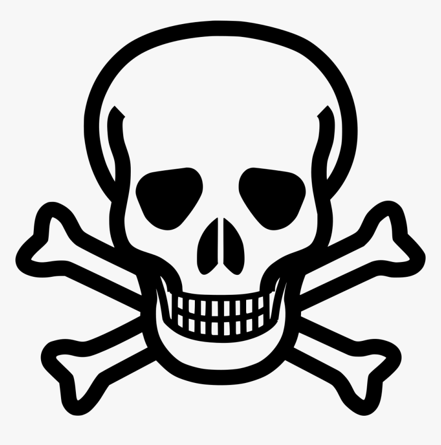 Cross, Skull, Danger, Crossbones, Bones, Death"s Skull - Skull And Crossbones, HD Png Download, Free Download