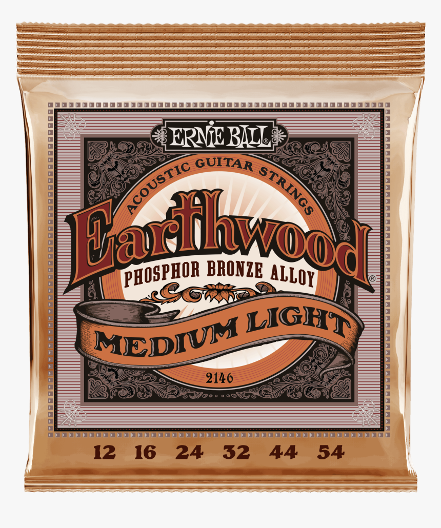 Earthwood Extra Light Phosphor Bronze Acoustic Guitar - Ernie Ball Earthwood, HD Png Download, Free Download