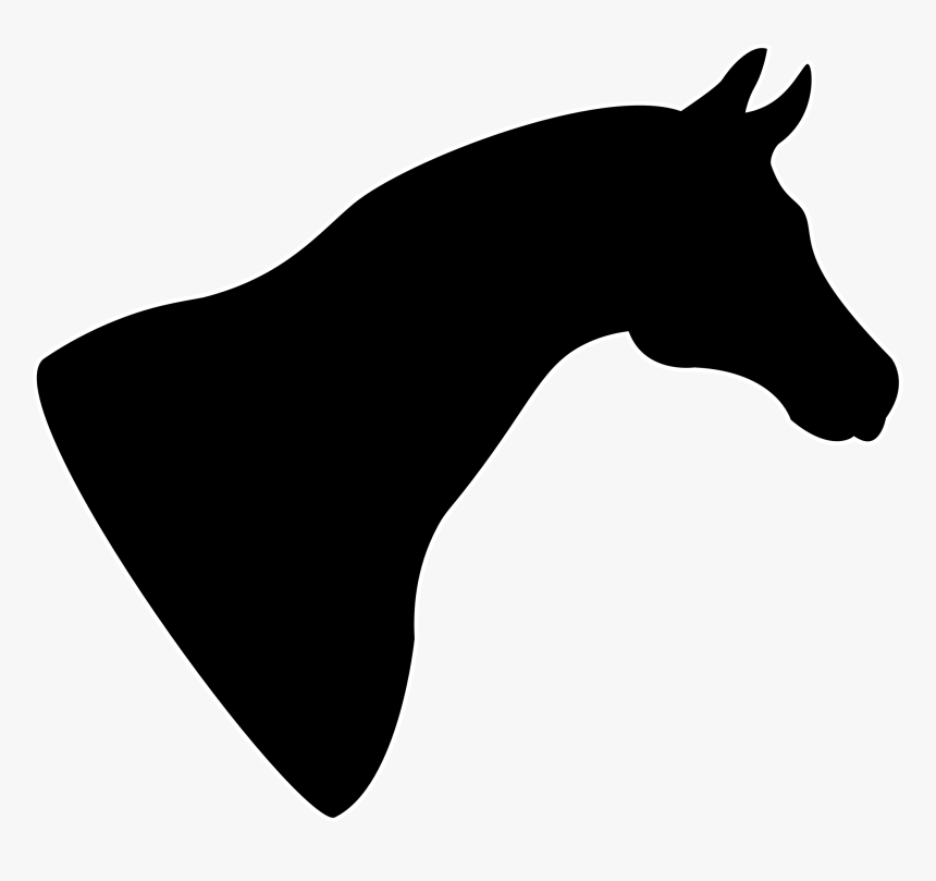 Clipart - Silhouette Horse Head Clipart, HD Png Download, Free Download