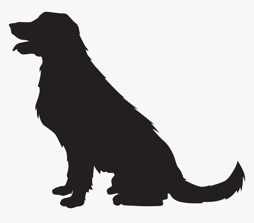 Dog Silhouette Png Transparent Clip Art Image, Png Download, Free Download