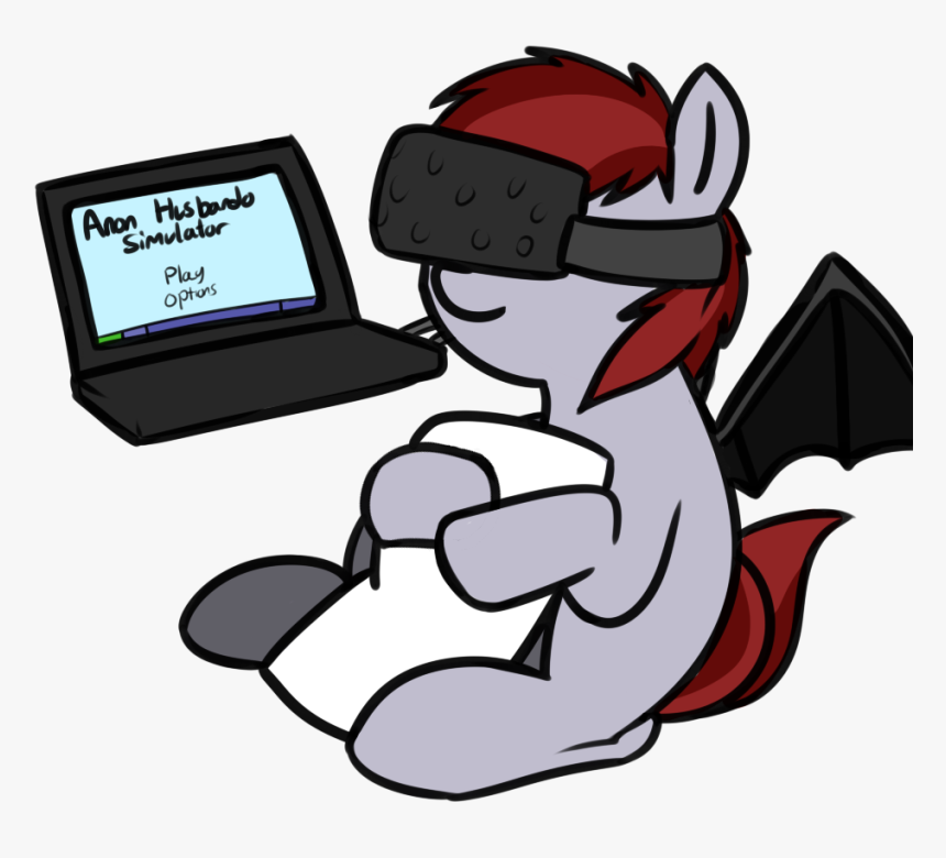 Neuro, Bat Pony, Body Pillow, Computer, Cuddling, Female, - Mlp Husbando, HD Png Download, Free Download