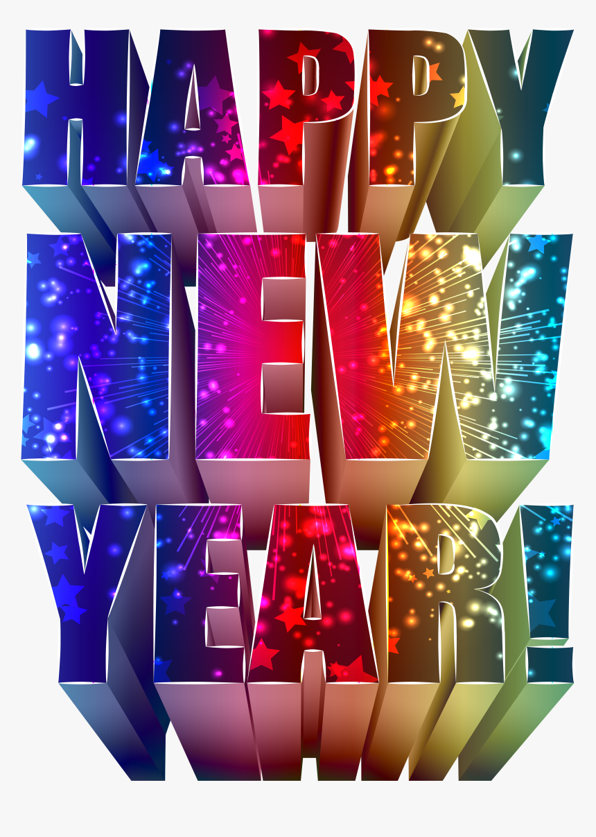 New Year Text Decoration Png Clip Art Image, Is Available - Wallpaper, Transparent Png, Free Download