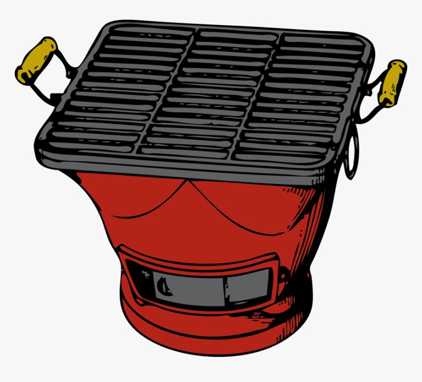 Grill, Red, Barbecue, Steak, Roast, Charcoal, Cook - Grill Clip Art, HD Png Download, Free Download