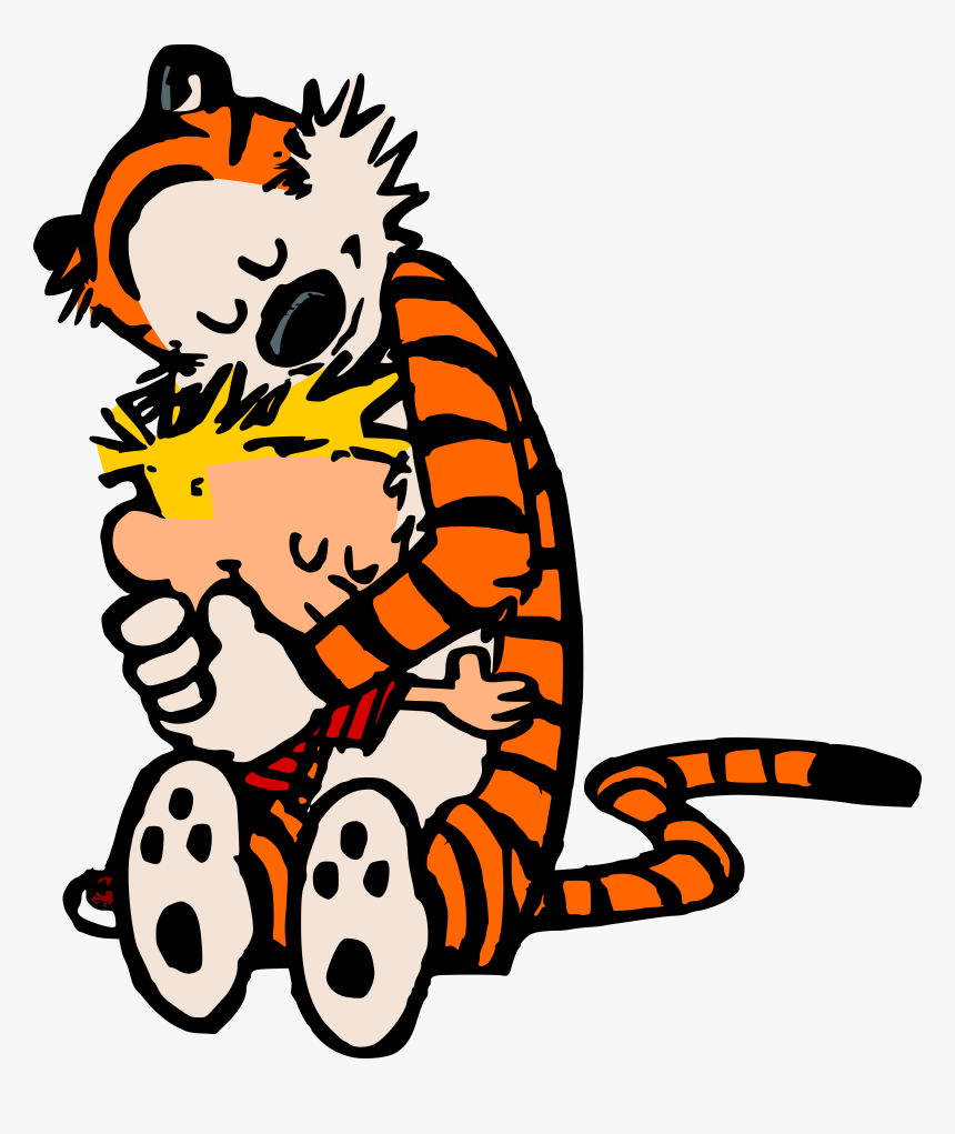 Transparent Cuddle Png - Calvin And Hobbes Png, Png Download, Free Download