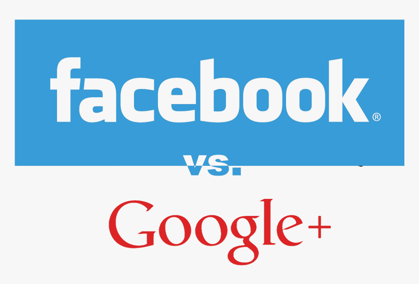 Google Plus Vs Facebook Copy - Graphic Design, HD Png Download, Free Download