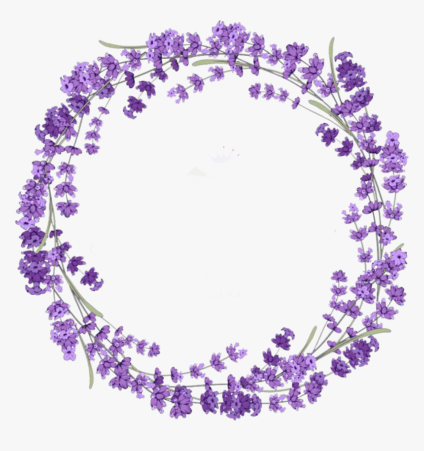 purple circle flower clipart