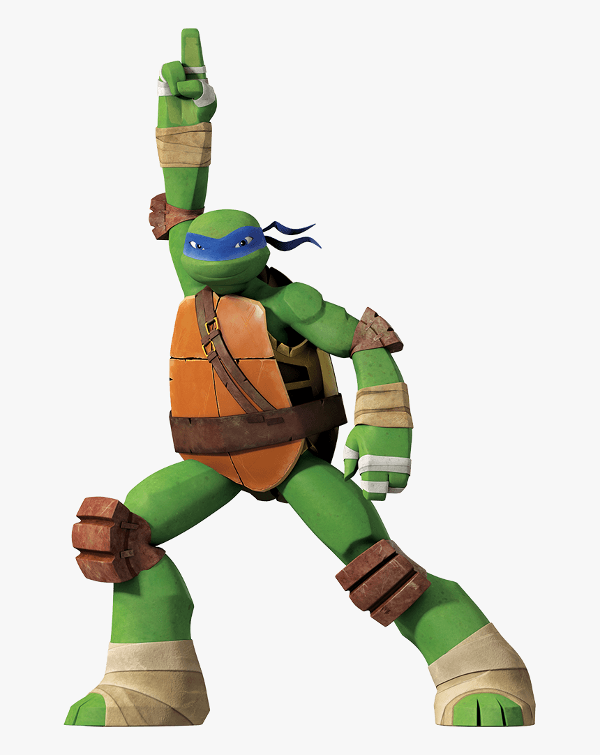 Transparent Tmnt Png - Leonardo Ninja Turtles 2012, Png Download - kindpng