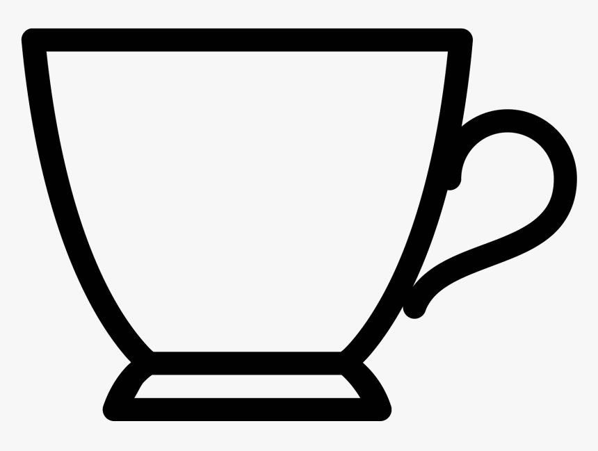 Png Black And White Tea Cup Clipart Black And White Png Transparent