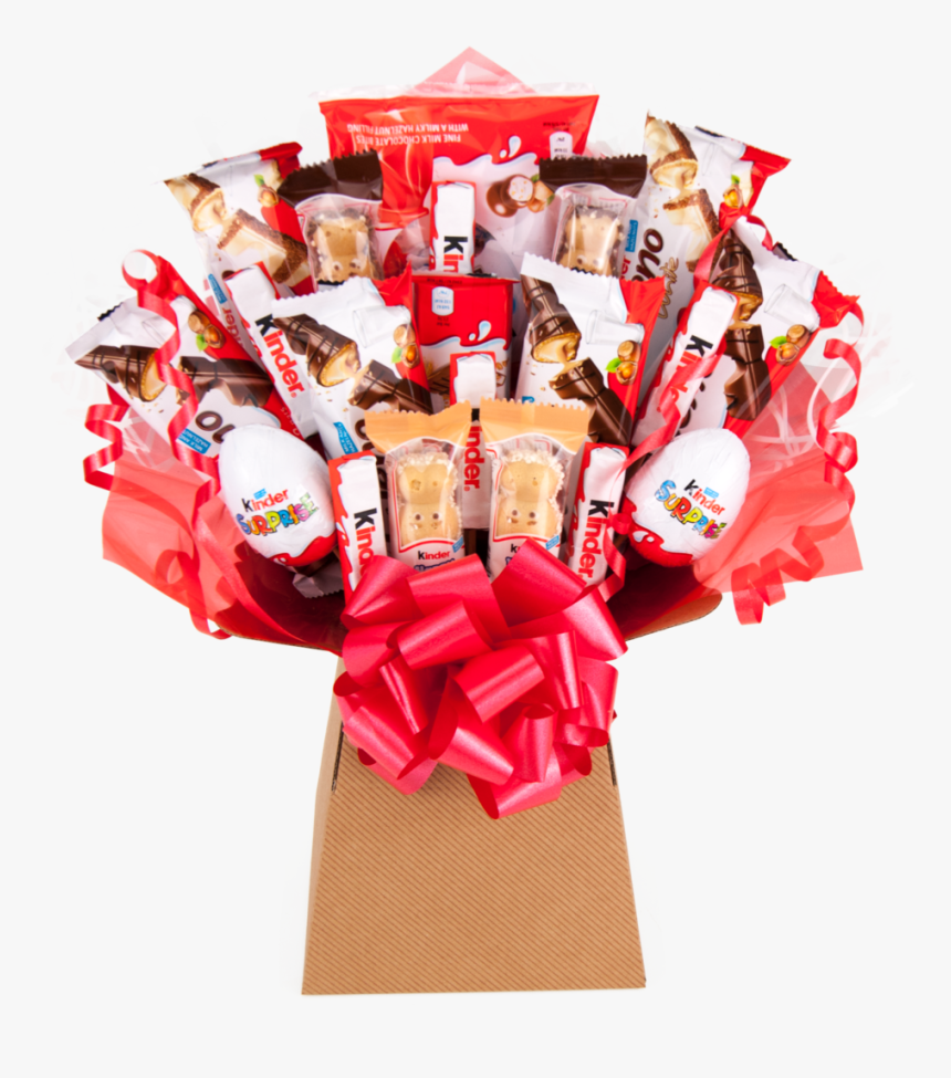Kinder Large Chocolate Bouquet Tree Explosion Gift - Kinder Chocolate Bouquet, HD Png Download, Free Download