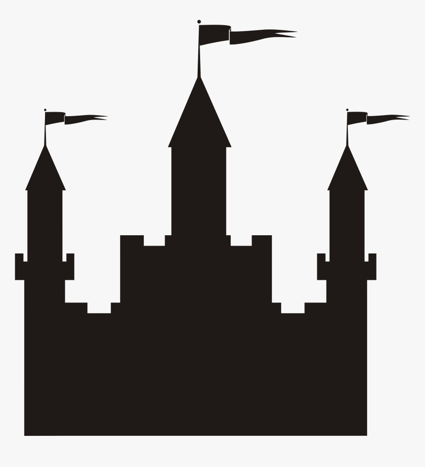 Castle Clipart Silhouette - Castle Silhouette Png, Transparent Png, Free Download