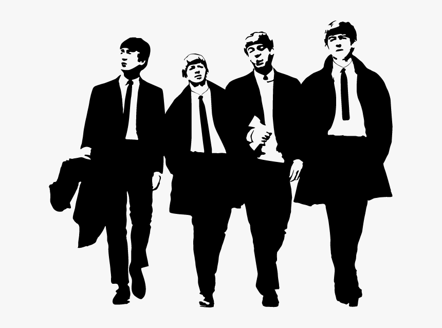 The Beatles Abbey Road Silhouette Clip Art - Beatles Transparent, HD Png Download, Free Download
