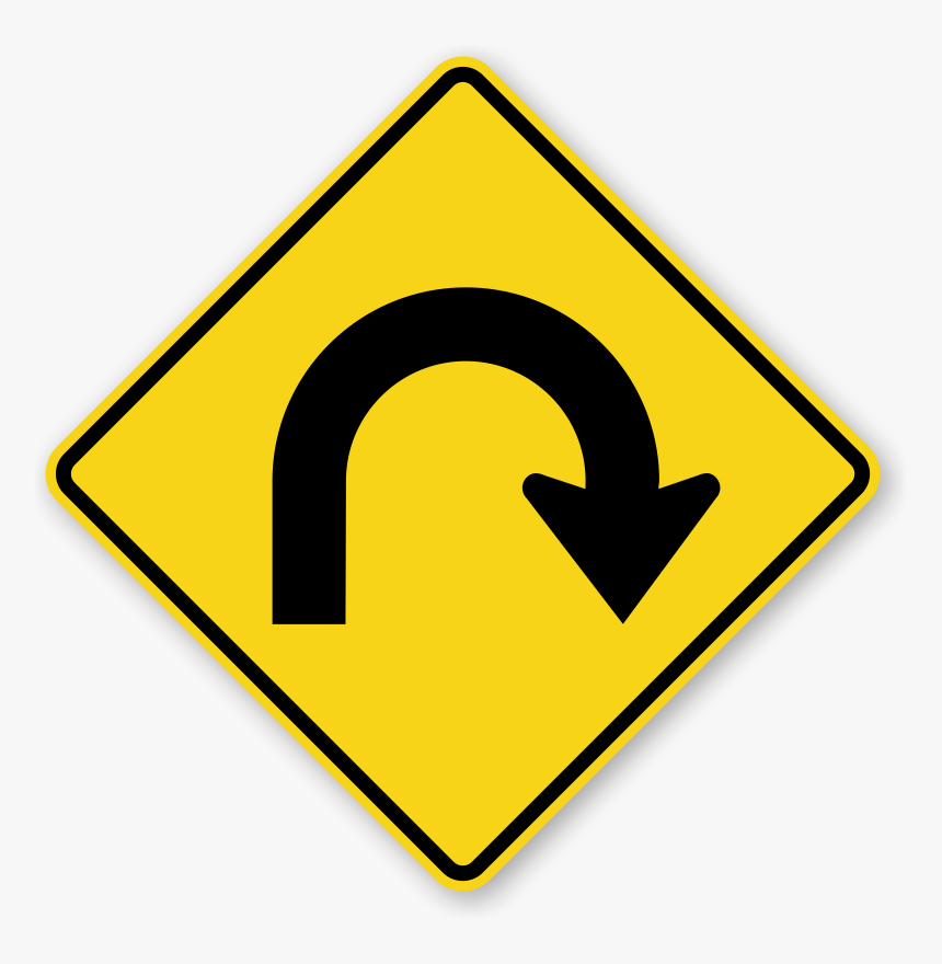 U Turn Sign Png Download Image - U Turn Traffic Sign, Transparent Png ...