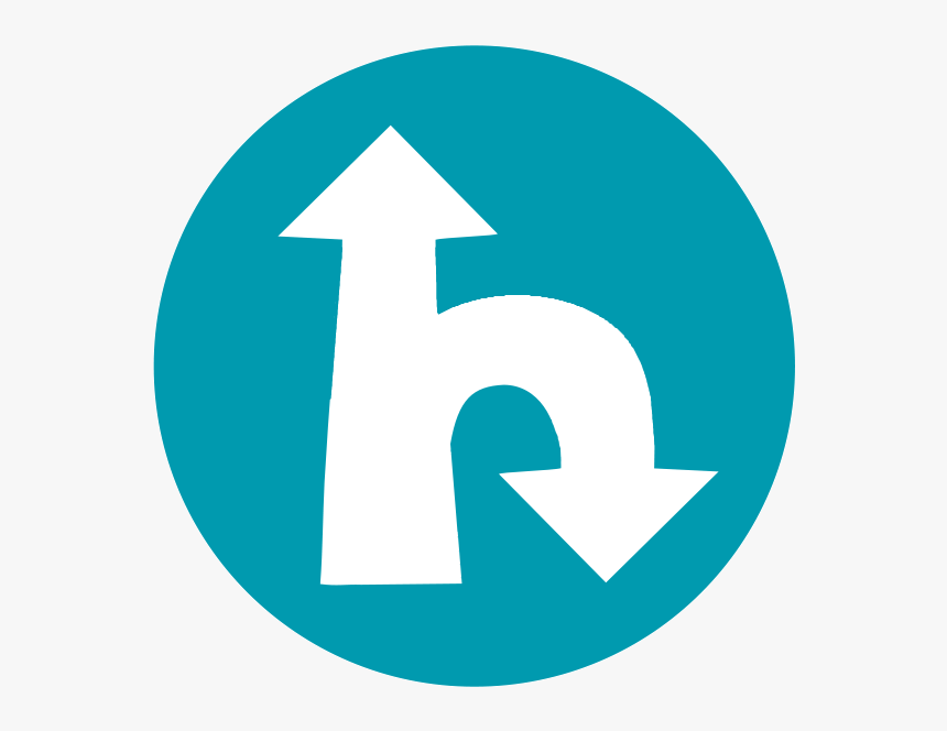 U-turn Right Straight Ahead - Microsoft Edge Round Icon, HD Png Download, Free Download